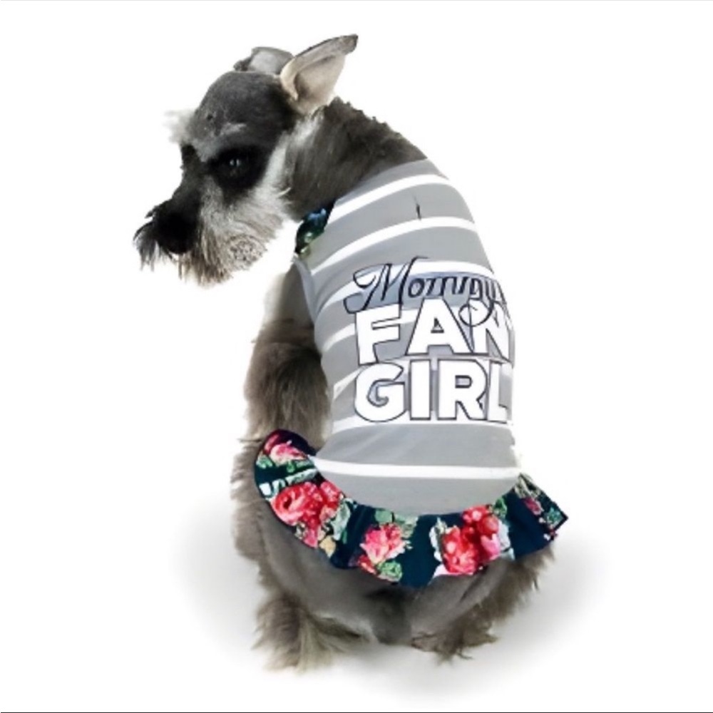 NWT Vibrant Life Dog Tank Dress Size XXS (Up to 10 pounds) “Mommy's Fan Girl” - Picture 1 of 9